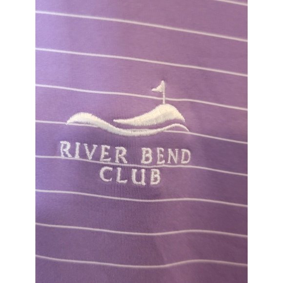 FootJoy‎ Golf Performance Polo Shirt Size XXL Men's Purple Stripes Short Sleeve - Picture 5 of 5